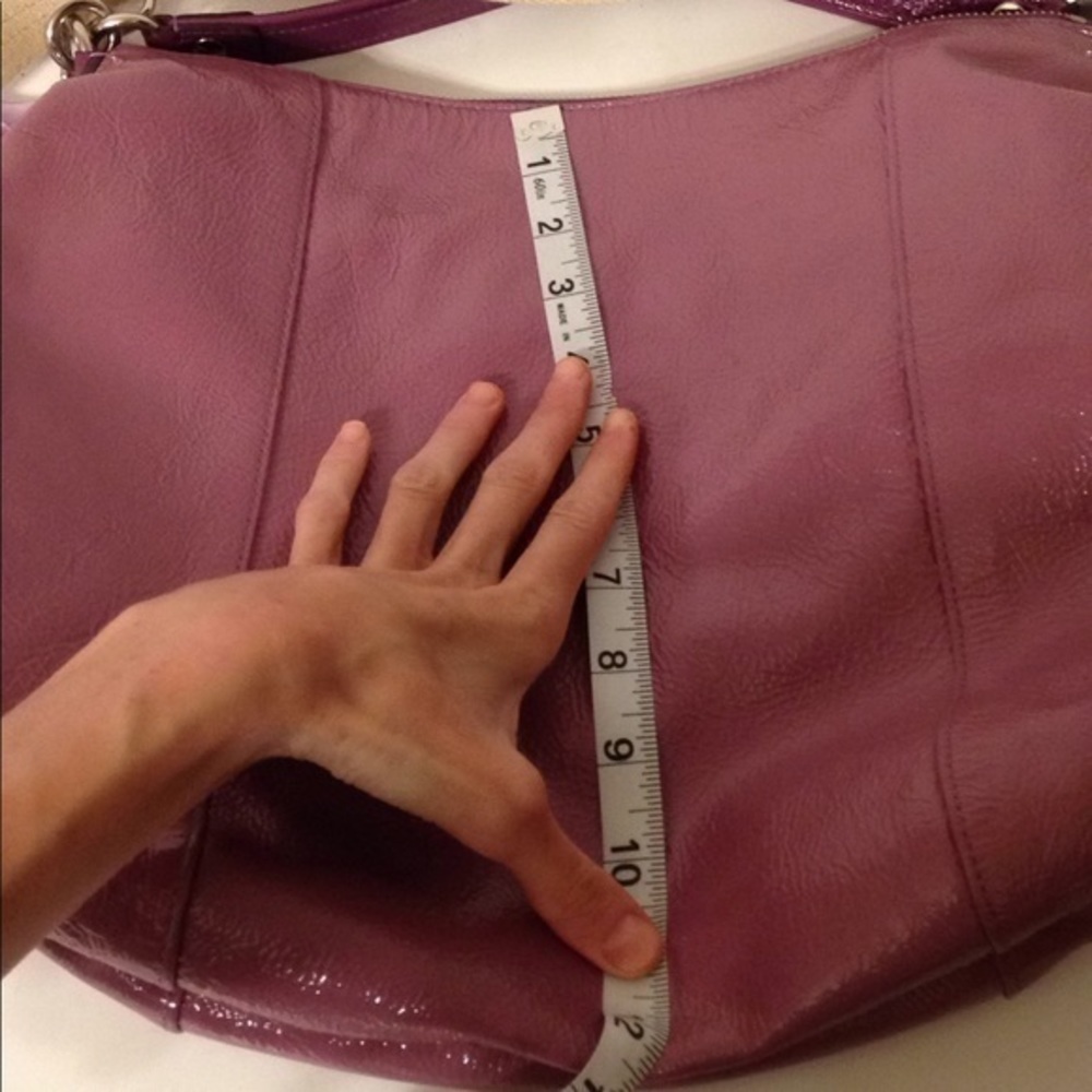 COACH poppy jazzy purple patent leather bag - Picture 9 of 10
